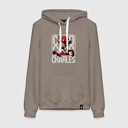 Толстовка-худи хлопковая женская Чу Чу Чарльз, цвет: утренний латте