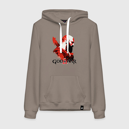 Женская толстовка-худи Кратос, арт / Утренний латте – фото 1