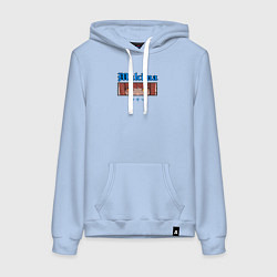Толстовка-худи хлопковая женская Глаза Макима, цвет: мягкое небо