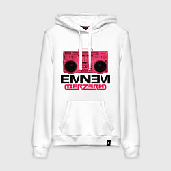 Толстовка-худи хлопковая женская Eminem Berzerk: Pink, цвет: белый