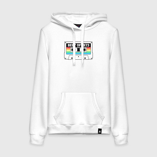 Женская толстовка-худи Best of 1973 / Белый – фото 1