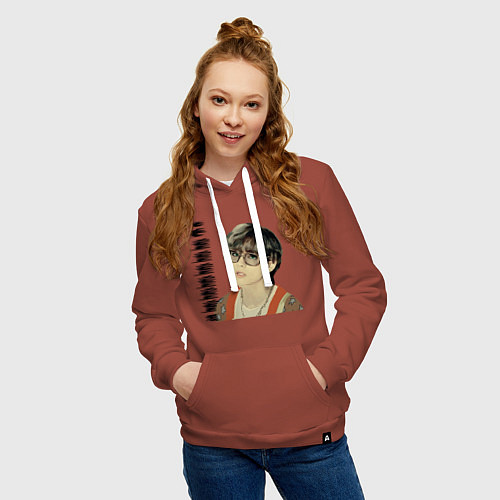 Женская толстовка-худи Тэхен и Чонгук / Кирпичный – фото 3