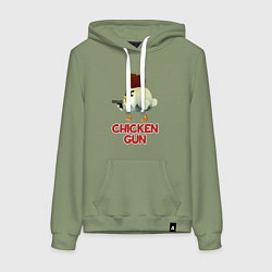 Женская толстовка-худи Chicken Gun chick