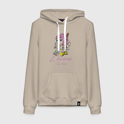 Толстовка-худи хлопковая женская Eleonora - pulp fiction, цвет: миндальный