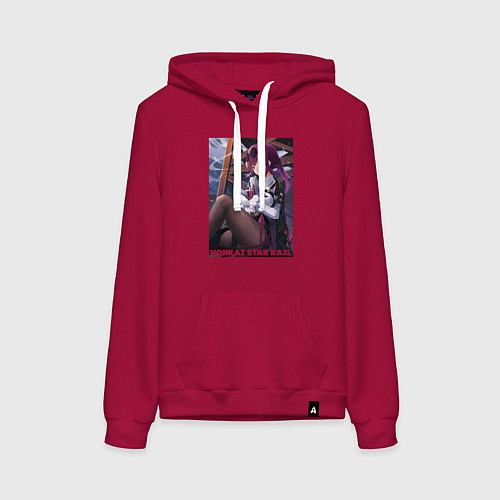 Женская толстовка-худи Кафка с узи / Маджента – фото 1