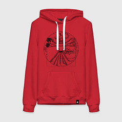 Женская толстовка-худи Витрувианский Неверь в худо