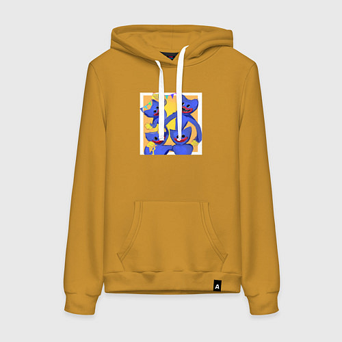 Женская толстовка-худи Haggy Waggy team / Горчичный – фото 1