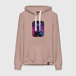 Женская толстовка-худи Neon Rabbit Style