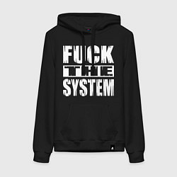 Женская толстовка-худи SoD - f**k the system