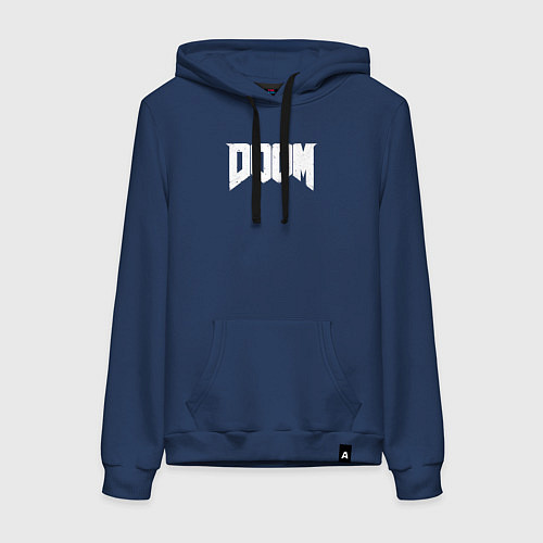 Женская толстовка-худи Doom nightmare mode / Тёмно-синий – фото 1