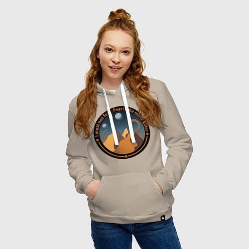 Женская толстовка-худи Шаи-Хулуд / Миндальный – фото 3