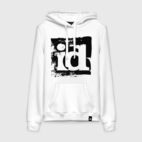 Женская толстовка-худи ID software logo / Белый – фото 1