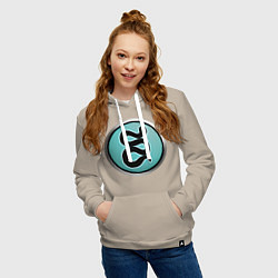 Толстовка-худи хлопковая женская Фракия Rome: Total War, цвет: миндальный — фото 2