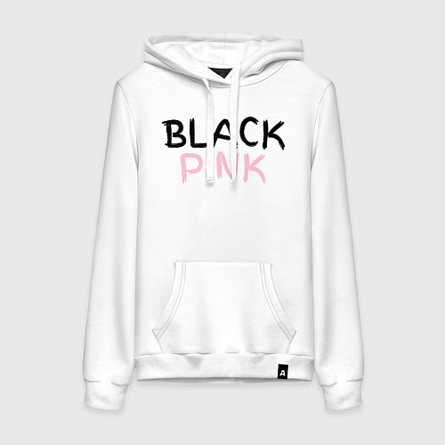 Женская толстовка-худи Граффити BlackPink / Белый – фото 1