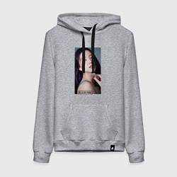 Толстовка-худи хлопковая женская Kim Jisoo, цвет: меланж