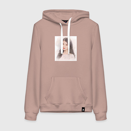 Женская толстовка-худи Милая АйЮ - IU / Пыльно-розовый – фото 1