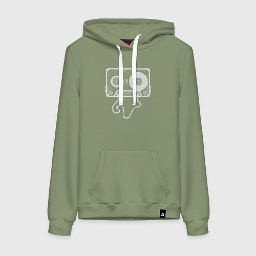 Женская толстовка-худи Кассетка / Авокадо – фото 1