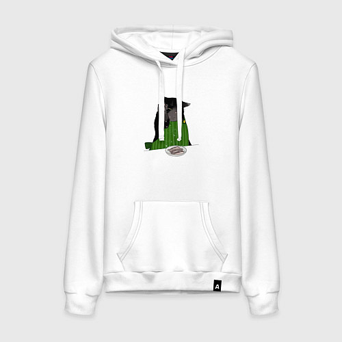 Женская толстовка-худи Кот повар / Белый – фото 1