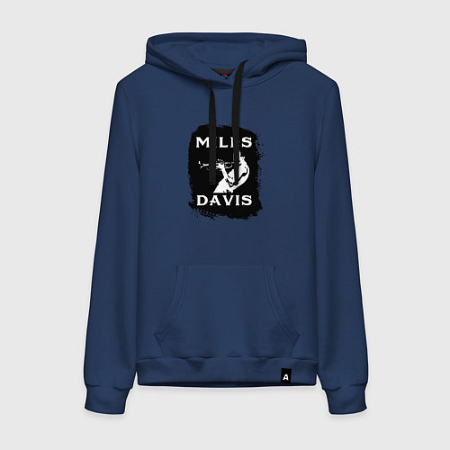 Женская толстовка-худи Tribute to Miles Davis / Тёмно-синий – фото 1