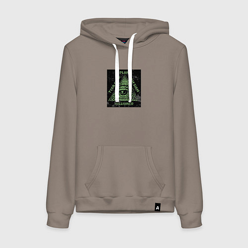 Женская толстовка-худи Туда сюда там сям миллионер / Утренний латте – фото 1