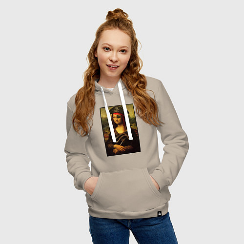 Женская толстовка-худи Gioconda - pirat / Миндальный – фото 3