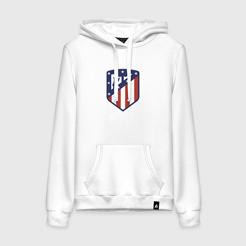 Женская толстовка-худи Atletico Madrid FC / Белый – фото 1