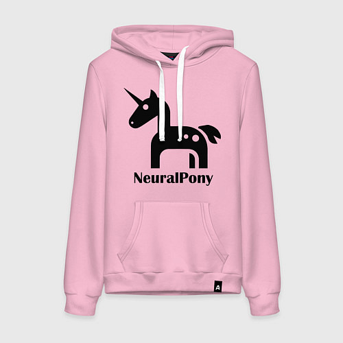 Женская толстовка-худи Neural Pony / Светло-розовый – фото 1