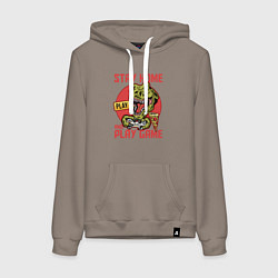 Женская толстовка-худи Stay home and play game