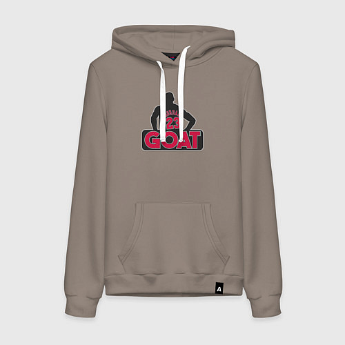 Женская толстовка-худи Jordan goat / Утренний латте – фото 1