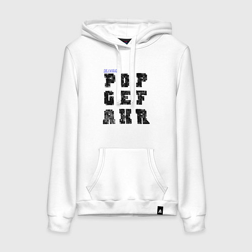 Женская толстовка-худи Devision - Popgefahr / Белый – фото 1