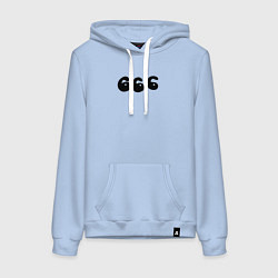 Женская толстовка-худи Три шестерки