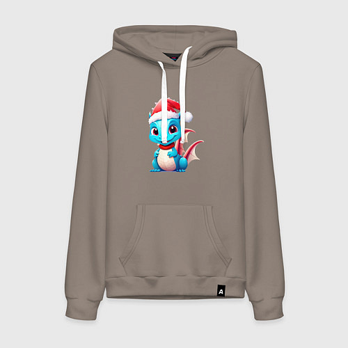 Женская толстовка-худи Драконишка 2024 / Утренний латте – фото 1