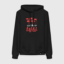 Толстовка-худи хлопковая женская Depeche Mode - Spirit tour merch, цвет: черный