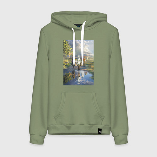 Женская толстовка-худи Фрирен провожающая в путь / Авокадо – фото 1