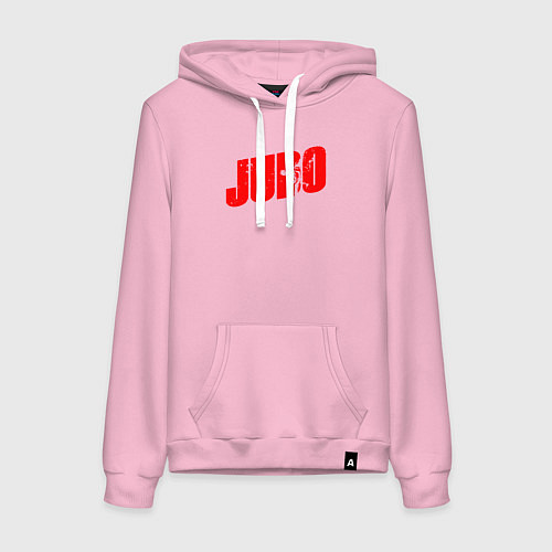 Женская толстовка-худи Judo red / Светло-розовый – фото 1