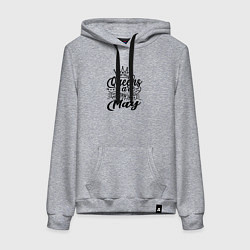 Толстовка-худи хлопковая женская Королева рожденная в мае, цвет: меланж