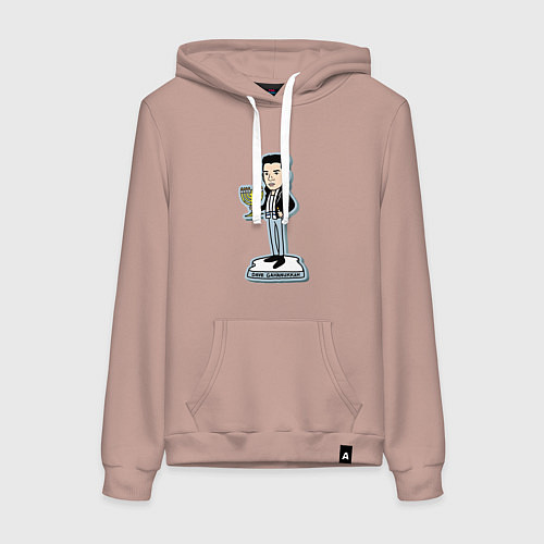 Женская толстовка-худи Depeche Mode - Dave Gahanukkah / Пыльно-розовый – фото 1