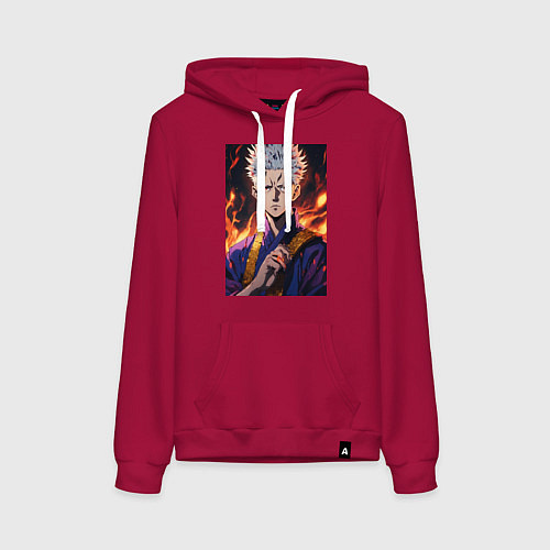 Женская толстовка-худи Satoru Gojo магическая битва / Маджента – фото 1