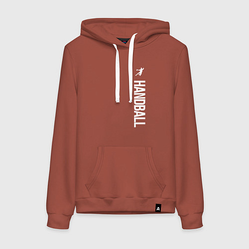 Женская толстовка-худи Гандбол / Кирпичный – фото 1