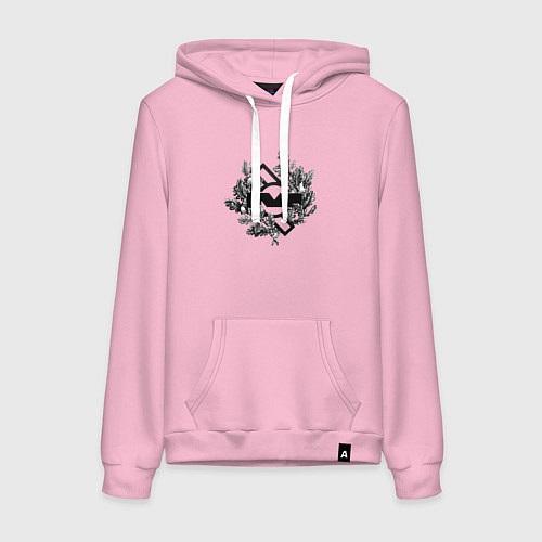 Женская толстовка-худи Depeche Mode - Mute records logo / Светло-розовый – фото 1