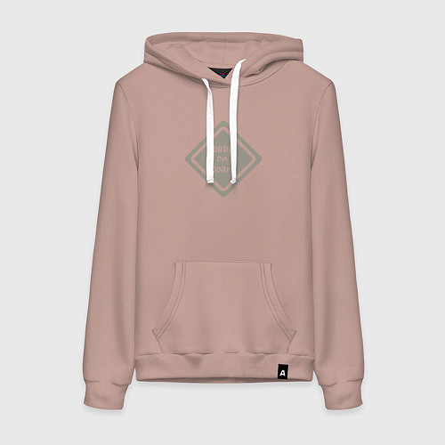 Женская толстовка-худи Ребёнок на борту / Пыльно-розовый – фото 1