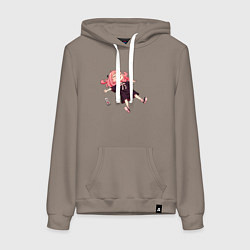 Толстовка-худи хлопковая женская Аня из аниме и манги семья шпиона, цвет: утренний латте