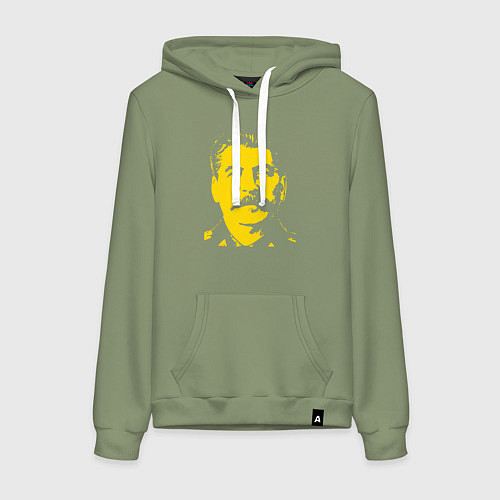 Женская толстовка-худи Yellow Stalin / Авокадо – фото 1