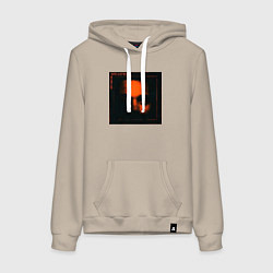 Толстовка-худи хлопковая женская My dear melancholy lego, цвет: миндальный