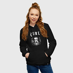 Толстовка-худи хлопковая женская The Cure rock panda, цвет: черный — фото 2