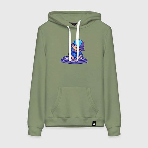 Женская толстовка-худи Little dj / Авокадо – фото 1