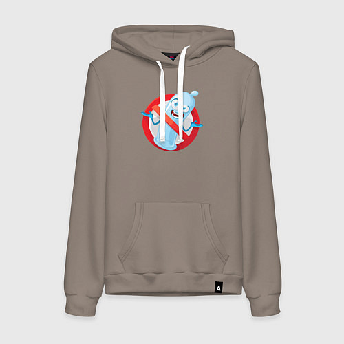 Женская толстовка-худи Презерватив под запретным знаком / Утренний латте – фото 1