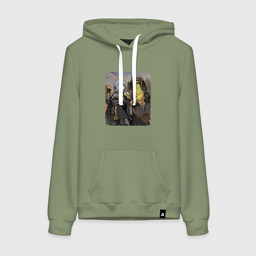 Женская толстовка-худи Helldivers x Anime / Авокадо – фото 1