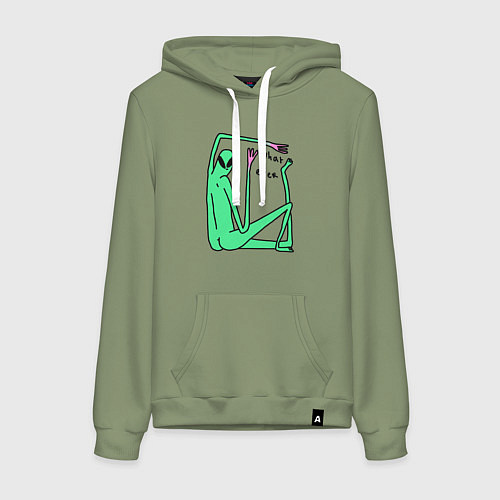 Женская толстовка-худи What ever / Авокадо – фото 1