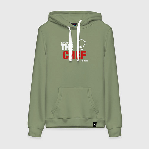 Женская толстовка-худи Не бойся повар здесь / Авокадо – фото 1